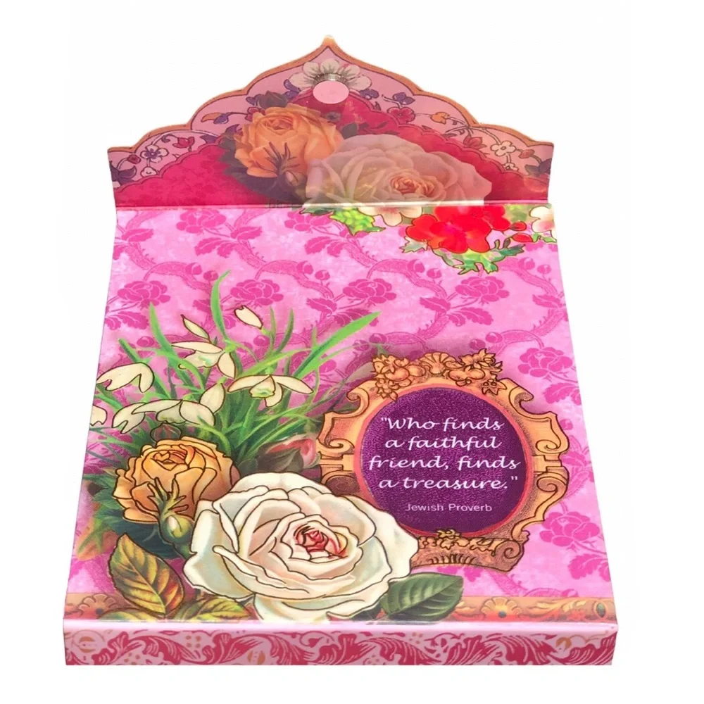 Punch Studio Embellished Mini Pocket Notepad ~ Friendship Quote (66345)